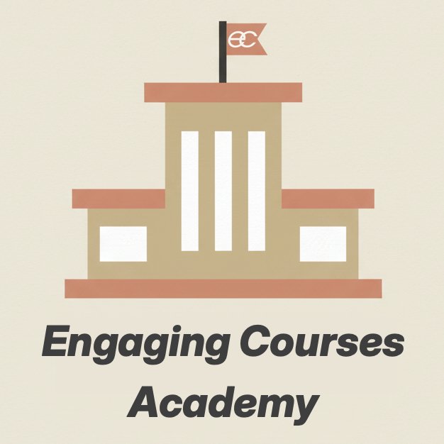 Engaging Courses Academy schoolhouse logo